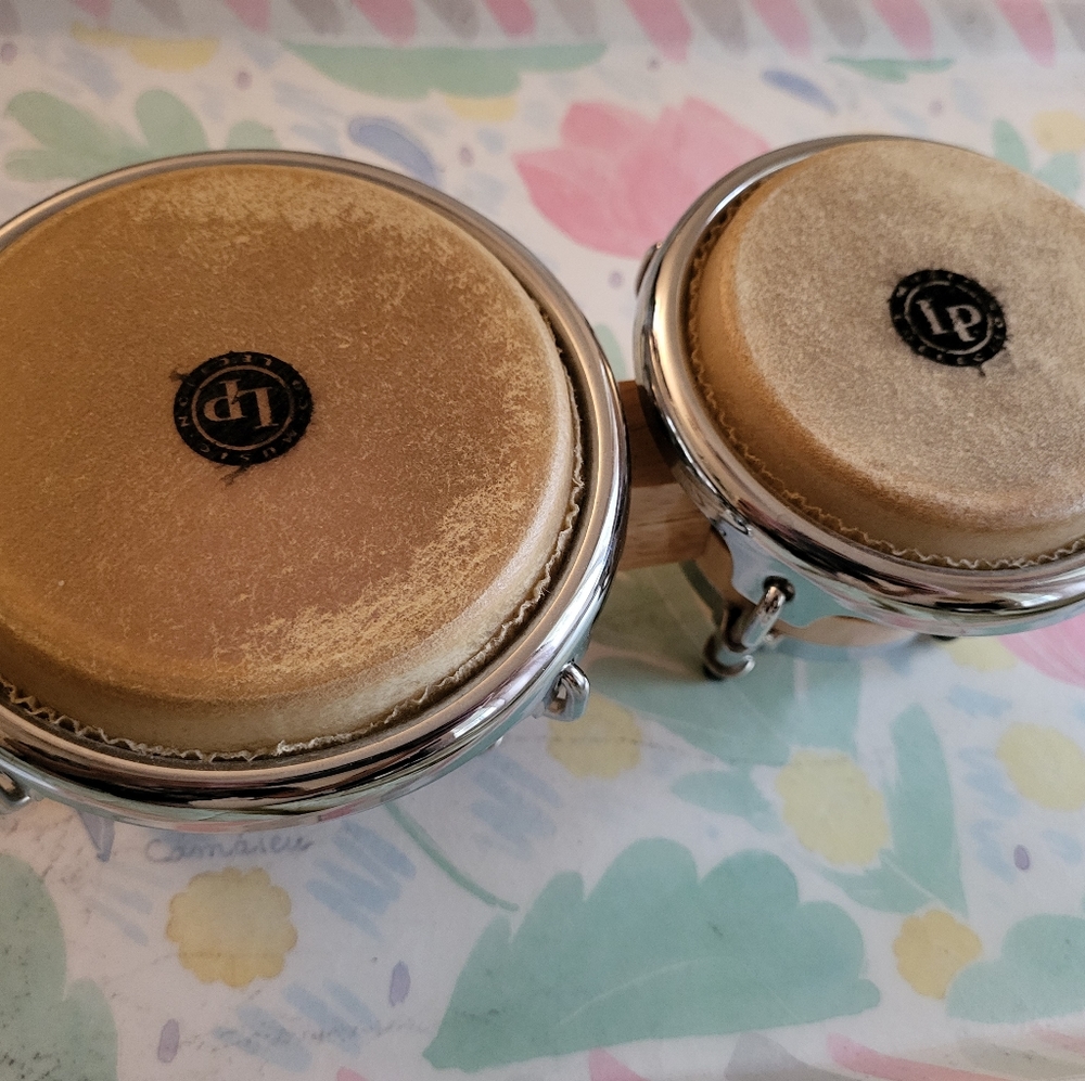 LP Mini Tunable Natural Wood Bongos